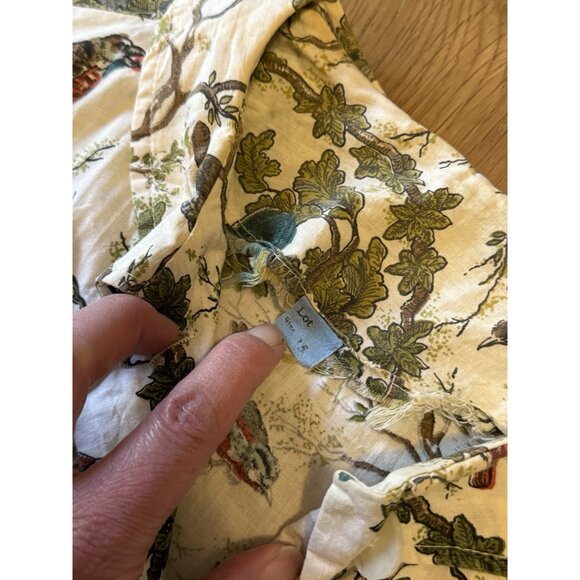 No Brand Short Sleeve Utility Dress Colorful Bird Pattern Women Sz Measured Read - Picture 4 of 16